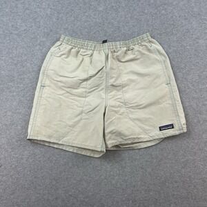 Patagonia Netplus Shells Shorts Mens Size Small Teal Beiege Mes Lined Drawstring